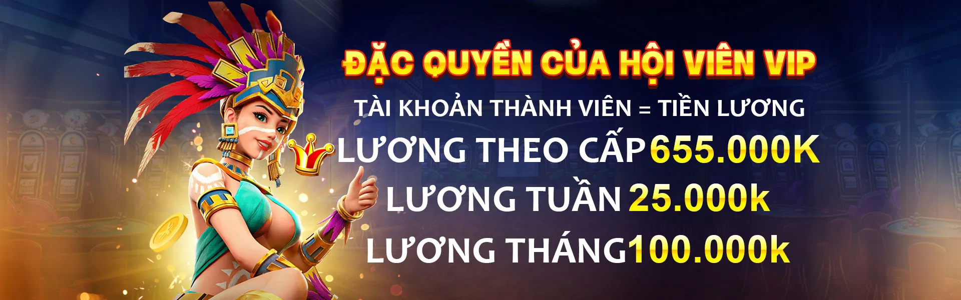 Chương trình VIP của mocbai đăng nhập với các đặc quyền độc quyền